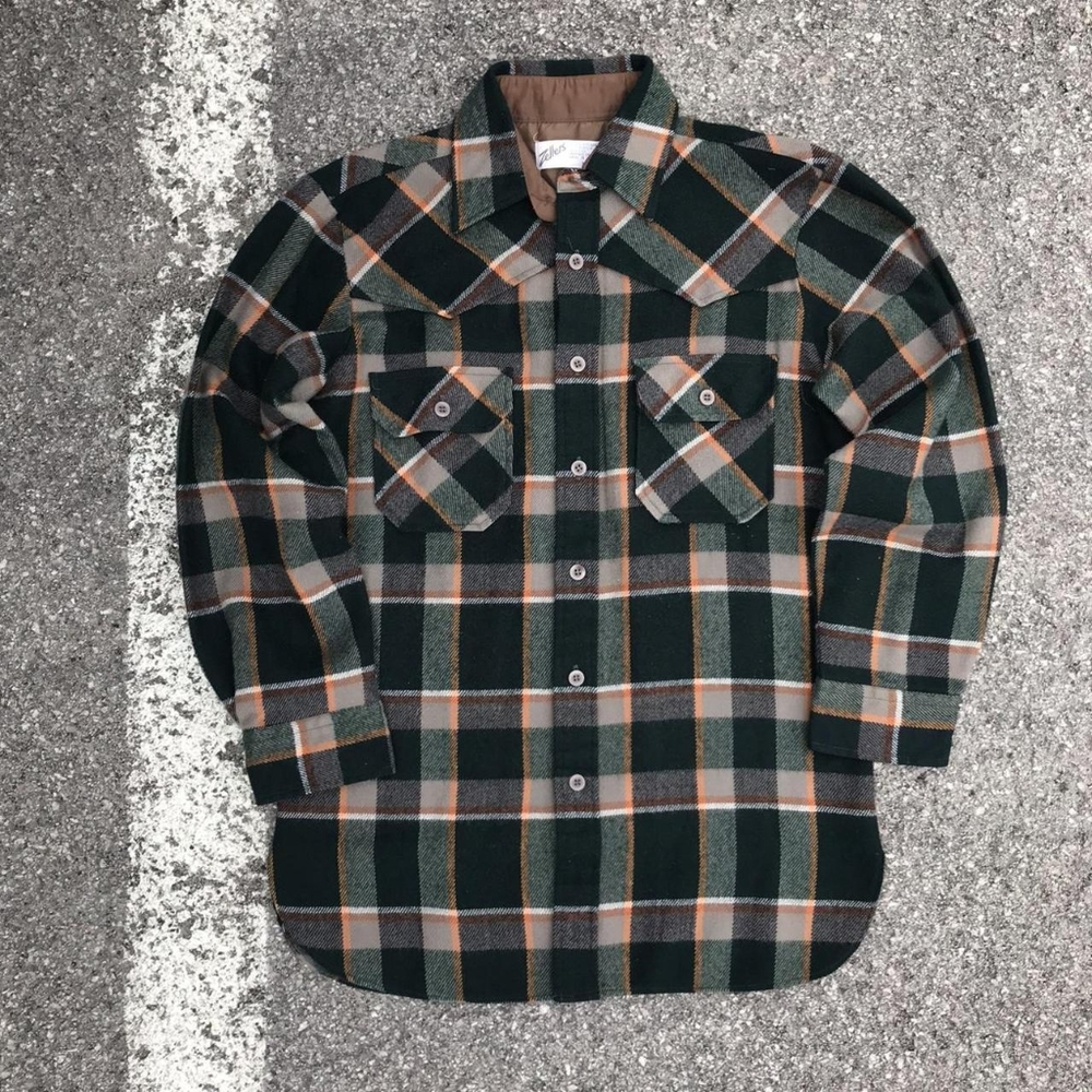 Vintage zellers Hudsons Bay acrylic flannel sz M